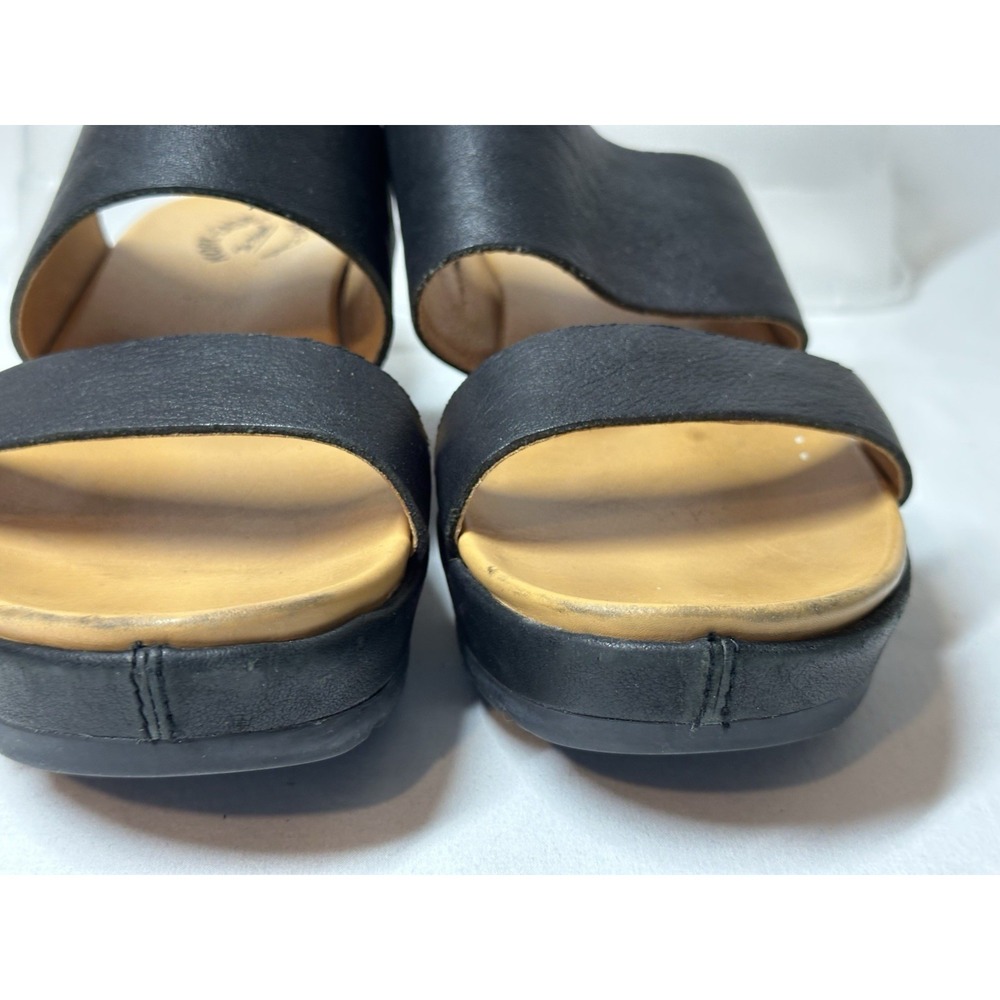Black Two-Strap Slide Sandals - Women - Picture 10 of 10